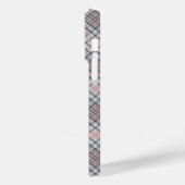 Coques Case-Mate iPhone Plaid Monogramme personnalisé / Motif Tartan (Verso / Gauche)