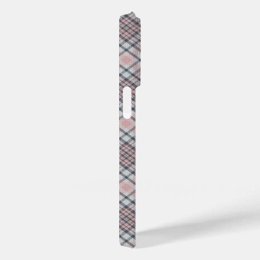 Coques Case-Mate iPhone Plaid Monogramme personnalisé / Motif Tartan (Verso / Droite)