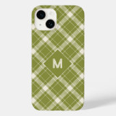 Coques Case-Mate iPhone Plaid Monogramme personnalisé / Motif Tartan (Verso)