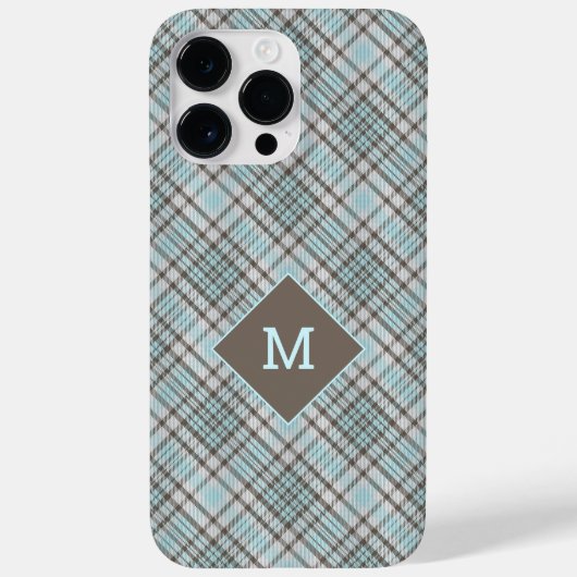 Coques Case-Mate iPhone Plaid Monogramme personnalisé / Motif Tartan (Verso)