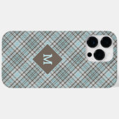 Coques Case-Mate iPhone Plaid Monogramme personnalisé / Motif Tartan (Verso (horizontal))