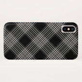Coques Case-Mate iPhone Plaid noir et blanc (Dos (Horizontal))