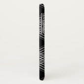 Coques Case-Mate iPhone Plaid noir et blanc (Dos/Gauche)