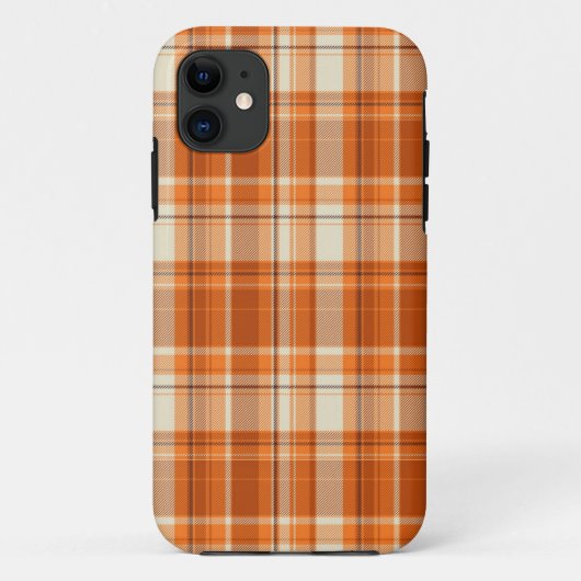 Coques Case-Mate iPhone Plaid orange (Dos)
