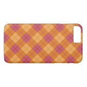 Coques Case-Mate iPhone Plaid polarisé dans l'orange et le rose (Dos (Horizontal))