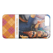 Coques Case-Mate iPhone Plaid polarisé fait sur commande de photo et de (Dos (Horizontal))