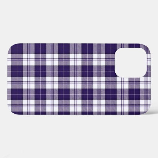 Coques Case-Mate iPhone Plaid pourpre (Verso (horizontal))