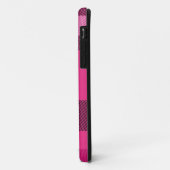 Coques Case-Mate iPhone Plaid rose et noir (Dos/Gauche)