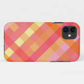 Coques Case-Mate iPhone Plaid rose et orange (Dos (Horizontal))