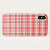 Coques Case-Mate iPhone Plaid rouge (Dos (Horizontal))