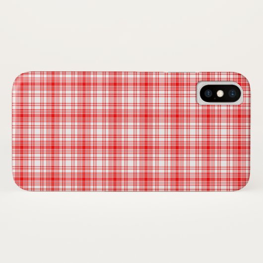 Coques Case-Mate iPhone Plaid rouge (Dos (Horizontal))