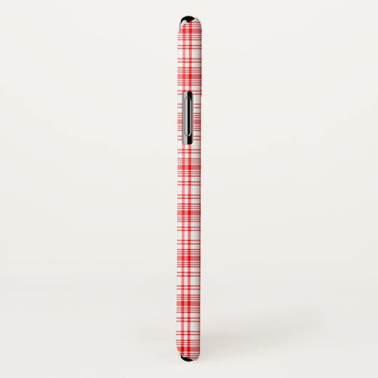 Coques Case-Mate iPhone Plaid rouge (Dos/Droite)