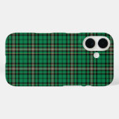 Coques Case-Mate iPhone Plaid sportif vert et noir (Verso (horizontal))