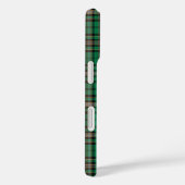 Coques Case-Mate iPhone Plaid sportif vert et noir (Verso / Droite)