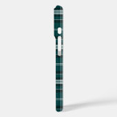 Coques Case-Mate iPhone Plaid turquoise noir et blanc (Verso / Gauche)