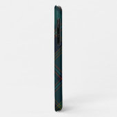 Coques Case-Mate iPhone Plaid vert, bleu et aqua personnalisable (Dos/Gauche)