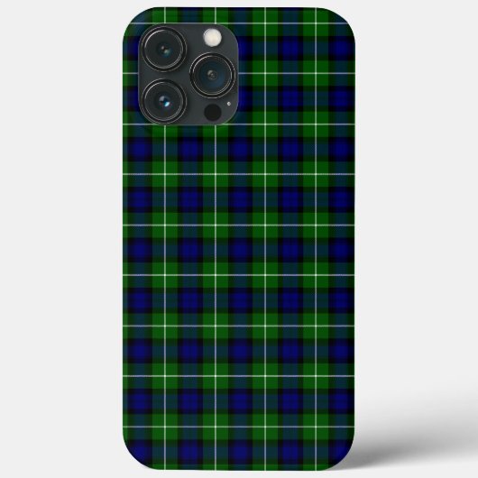 Coques Case-Mate iPhone Plaid vert bleu Lamont tartan (Verso)