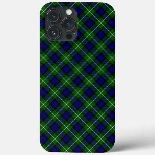 Coques Case-Mate iPhone Plaid vert bleu Lamont tartan (Verso)
