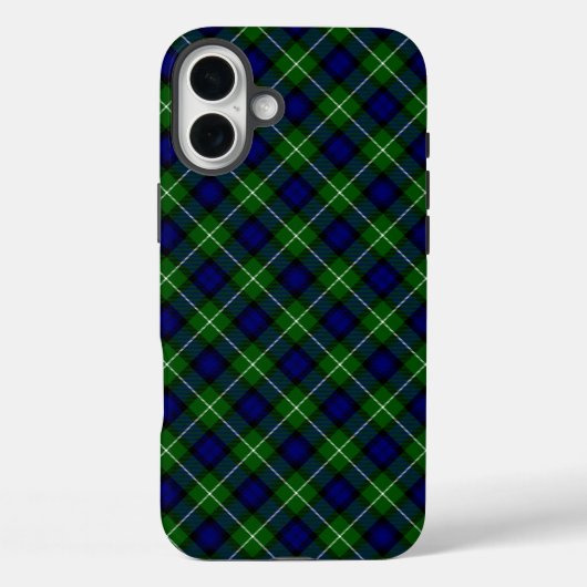 Coques Case-Mate iPhone Plaid vert bleu Lamont tartan (Verso)
