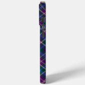 Coques Case-Mate iPhone Plaid violet, bleu et vert (Verso / Gauche)