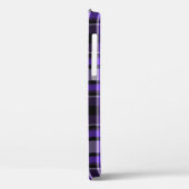 Coques Case-Mate iPhone Plaid violet et noir (Verso / Gauche)
