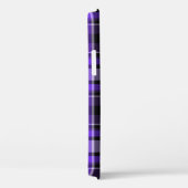 Coques Case-Mate iPhone Plaid violet et noir (Verso / Droite)