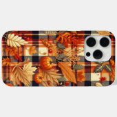 Coques Case-Mate iPhone Plaids d'automne citrouille Maple Feuille (Verso (horizontal))