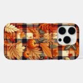 Coques Case-Mate iPhone Plaids d'automne citrouille Maple Feuille (Verso (horizontal))