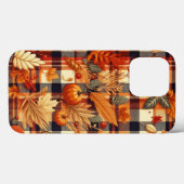 Coques Case-Mate iPhone Plaids d'automne citrouille Maple Feuille (Verso (horizontal))
