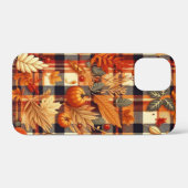 Coques Case-Mate iPhone Plaids d'automne citrouille Maple Feuille (Verso (horizontal))