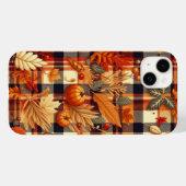 Coques Case-Mate iPhone Plaids d'automne citrouille Maple Feuille (Verso (horizontal))