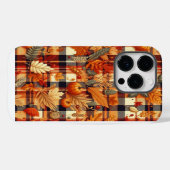 Coques Case-Mate iPhone Plaids d'automne citrouille Maple Feuille (Verso (horizontal))