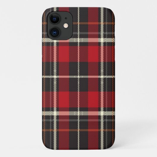 Coques Case-Mate iPhone Plaie d'hiver rouge et noir (Dos)