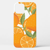 Plaisir aux agrumes : Motif aux fruits orange