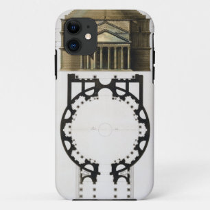 Etui iPhone Case-Mate Plan au sol et façade du Panthéon, Rome, de