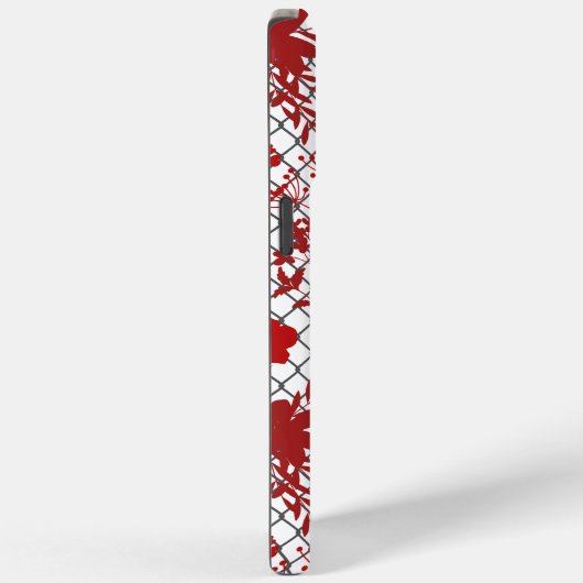Coques Case-Mate iPhone Plan des fleurs rouges sur le Net (Verso / Droite)