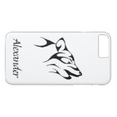 Coques Case-Mate iPhone Plan personnalisé d'un hurlement de loup (Dos (Horizontal))