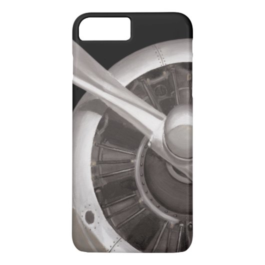 Coques Case-Mate iPhone Plan rapproché de propulseur d'avion (Dos)