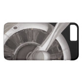 Coques Case-Mate iPhone Plan rapproché de propulseur d'avion (Dos (Horizontal))