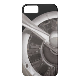 Coque iPhone 7 Plan rapproché de propulseur d'avion