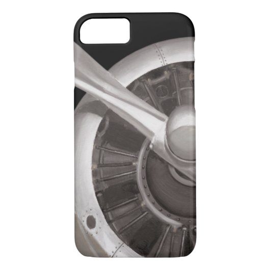 Coques Case-Mate iPhone Plan rapproché de propulseur d'avion (Dos)