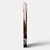 Coques Case-Mate iPhone Plan rapproché d'un singe noir-couvert de capucin (Verso / Gauche)