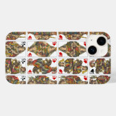 Coques Case-Mate iPhone Planche antique de cartes (Verso (horizontal))