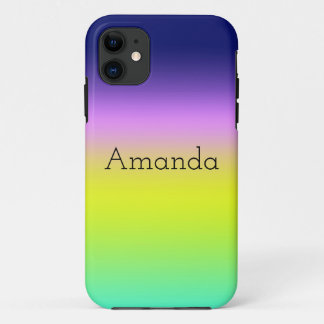 Case-Mate iPhone Case Planche de couleurs d'été Ombre violet jaune vert