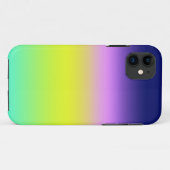 Coques Case-Mate iPhone Planche de couleurs d'été Ombre violet jaune vert  (Dos (Horizontal))
