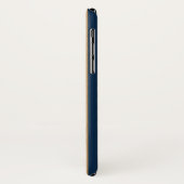 Coques Case-Mate iPhone Planche de surf en bois de monogramme de Faux (Dos/Gauche)