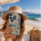 Coques Case-Mate iPhone Planche de surf tropicale bleue