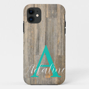 Case-Mate iPhone Case Planches à grains de bois rustique en relief