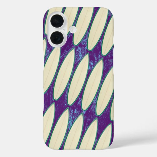 Coques Case-Mate iPhone planches de surf blanches motif (Verso)