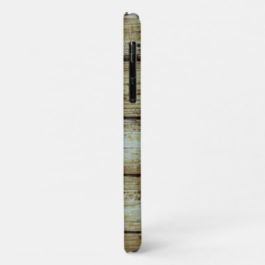 Coques Case-Mate iPhone Planches en bois défoncées mousse verte (Dos/Gauche)